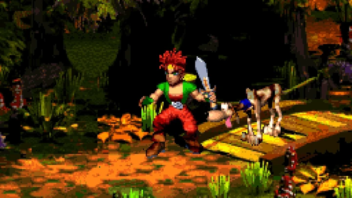 Screenshot from Dream: Land of Giants picturing Edson and his dog, Dinger